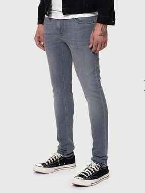NUDIE JEANS TIGHT TERRY IN CITY DUST GREY JEAN - 34/30